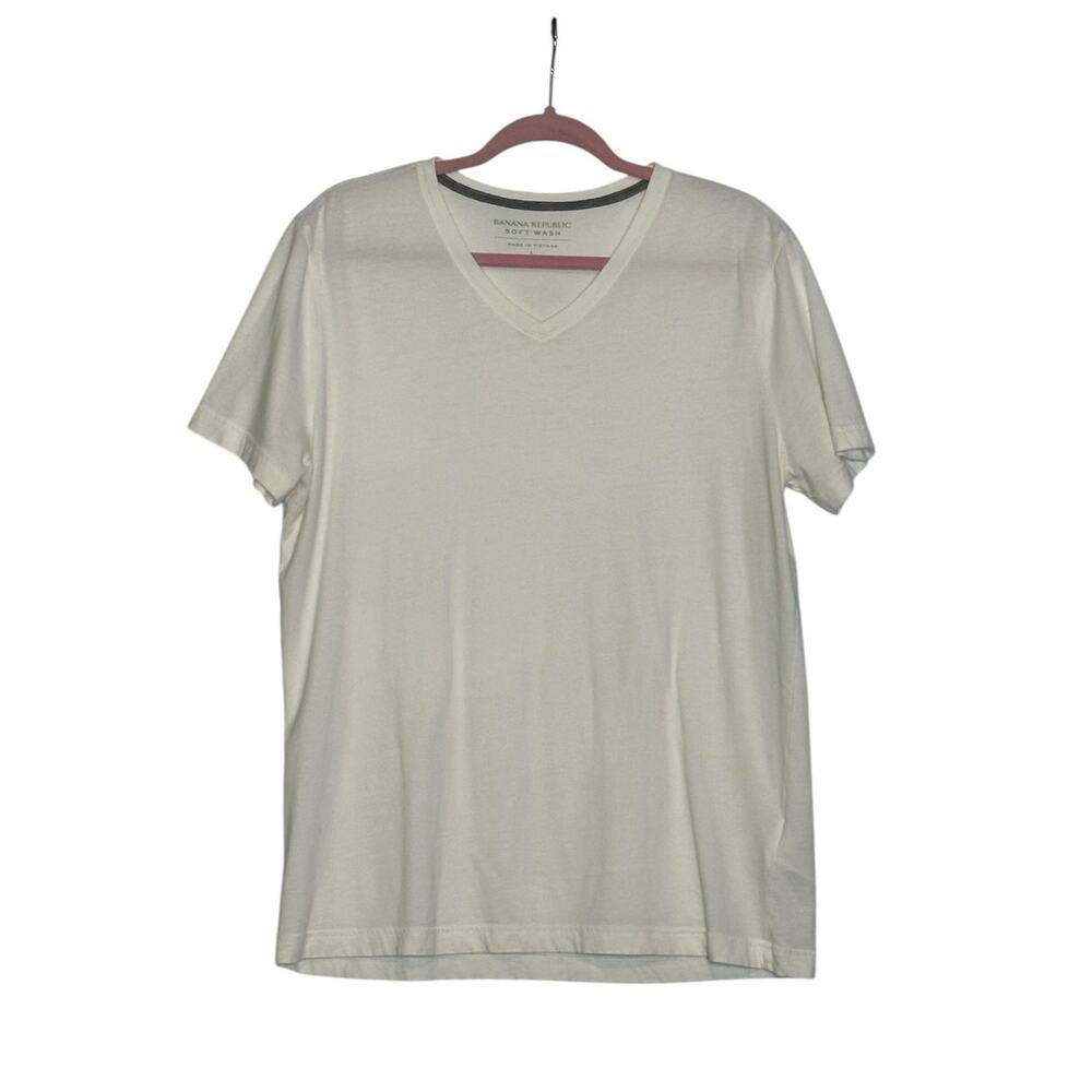 Banana Republic Soft Wash white short sleeves t shirt size large